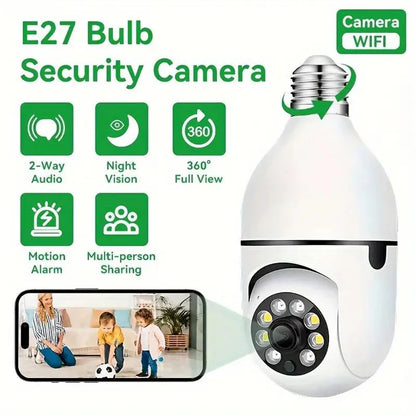 360° Wireless Wifi Light Bulb Security Camera