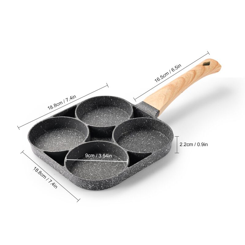 2/4 Holes Non Stick Egg and Steak Frying Pan - Shop1