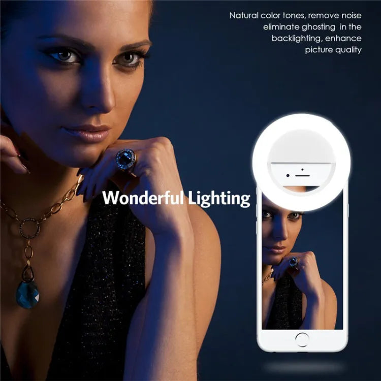 USB Charge Led Selfie Ring Light For IOS And Android Mobile Phone - Shop1