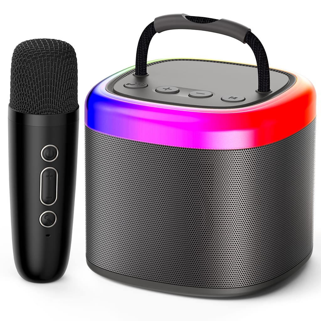 Mini Karaoke Speaker with Wireless Microphones