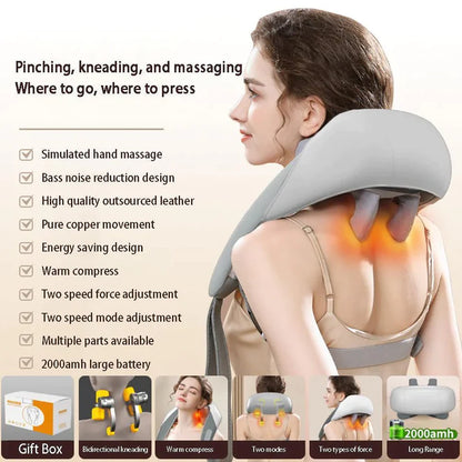 Neck Shoulder Back Waist Kneading Massager - Shop1
