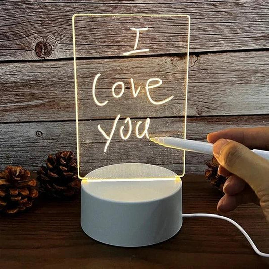 LAST DAY 50% OFF🔥NOTE BOARD CREATIVE LED NIGHT LIGHT - Shop1